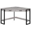 Monarch Specialties COMPUTER DESK - 42"L / GREY RECLAIMED WOOD CORNER
