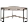 Monarch Specialties COMPUTER DESK - 42"L / TAUPE RECLAIMED WOOD CORNER