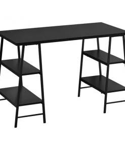 Monarch Specialties COMPUTER DESK - 48"L / BLACK / BLACK METAL