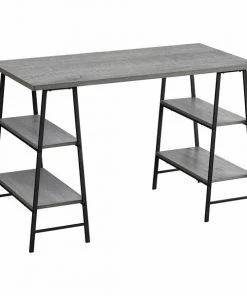 Monarch Specialties COMPUTER DESK - 48"L / GREY / BLACK METAL