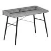 Monarch Specialties COMPUTER DESK - 48"L / GREY STONE-LOOK / BLACK METAL