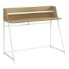 Monarch Specialties COMPUTER DESK - 48"L / NATURAL / WHITE METAL