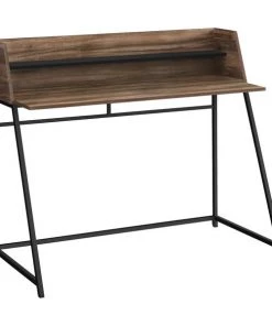 Monarch Specialties COMPUTER DESK - 48"L / BROWN RECLAIMED WOOD / BLACK METAL