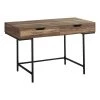 Monarch Specialties COMPUTER DESK - 48"L / BROWN RECLAIMED WOOD / BLACK METAL