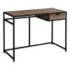 Monarch Specialties COMPUTER DESK - 42"L / BROWN RECLAIMED / BLACK METAL