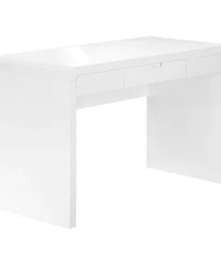 Monarch Specialties COMPUTER DESK - 48"L / HIGH GLOSSY WHITE / STORAGE DRAWER