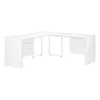 Monarch Specialties COMPUTER DESK - 72"L / HIGH GLOSSY WHITE LEFT/ RIGHT FACE