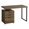 Monarch Specialties COMPUTER DESK - 48"L / WALNUT / BLACK METAL / L/R FACE