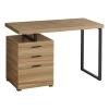 Monarch Specialties COMPUTER DESK - 48"L / RECLAIMED WOOD / BLACK METAL / L/R