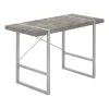 Monarch Specialties COMPUTER DESK - 48"L / GREY CONCRETE-LOOK / SILVER METAL