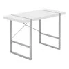 Monarch Specialties COMPUTER DESK - 48"L / WHITE / SILVER METAL