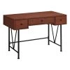 Monarch Specialties Computer Desk - 48"L / Cherry / Black Metal