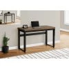 Monarch Specialties COMPUTER DESK - 48"L / WALNUT / ADJ.HEIGHT/ BLACK METAL