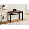 Monarch Specialties COMPUTER DESK - 48"L / CHERRY / ADJ.HEIGHT/ BLACK METAL