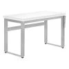 Monarch Specialties Computer Desk - Adjustable Height / 48"L / White / Silver Metal