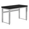 Monarch Specialties Computer Desk - Adjustable Height / 48"L / Black / Silver Metal