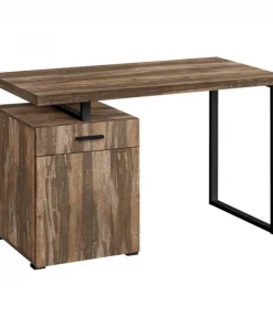 Monarch Specialties Computer Desk Left or Right Facing - 48"L / Brown Reclaimed-Look