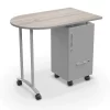 Mooreco Mobile Teacher Workstation II Grey Elm