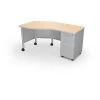 Mooreco Instructor Desk Right 29.8"H x 60"W x 36.3"D Fusion Maple