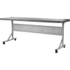 National Public Seating Rectangle 24" X 72" X 29.5", Lightweight HDPE Blow Molded Plastic Top, Charcoal