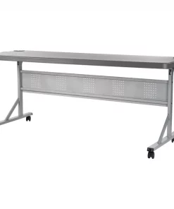 National Public Seating Rectangle 24" X 72" X 29.5", Lightweight HDPE Blow Molded Plastic Top, Charcoal