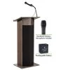 Oklahoma Sound Power Plus Lectern and Rechargeable Battery with Wireless Handheld Mic, Ribbonwood