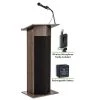 Oklahoma Sound Power Plus Lectern and Rechargeable Battery Wireless Tie Clip/Lavalier Mic