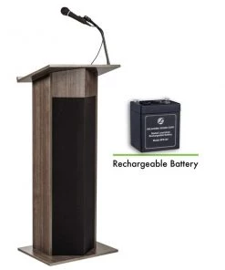Oklahoma Sound Power Plus Lectern and Rechargeable Battery, Ribbonwood