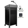 Oklahoma Sound Greystone Lectern, Sound, Rechargeable Battery, Wireless Headset Mic