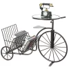 Vintiquewise Metal Bicycle Bike Phone Table Book Magazine Rack