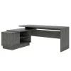 Sego Lily Emery L-Shaped Desk in Gray Oak