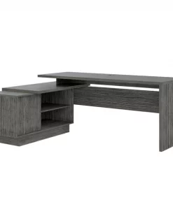 Sego Lily Emery L-Shaped Desk in Gray Oak