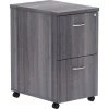 Lorell Pedestal, Mobile, F/F, 16"x22"x28-1/4", Weathered Charcoal