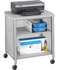 Safco Machine Stand, 4 Casters, 26-1/4"x21"x26-1/2", Gray
