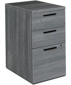 Hon Mobile Pedestal, B/B/F, 15-3/4"x22-3/4"x28", Sterling Ash