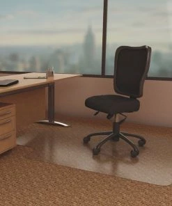 Deflecto MAT, CHAIR, ECON, W/LIP, 36X48