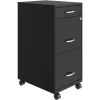 Lorell File Organizer, 3-Drawer, B/F/F, 14-1/4"x18"x26-1/2", Black