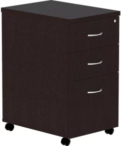 Lorell Pedestal, Laminate, Mobile, B/B/F, 16"x22"x28-1/4", EPO
