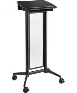 Safco Impromptu Lectern, 26-1/2"x18-3/4"x46-1/2", Black