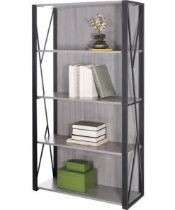 Safco BOOKCASE, 4SHLF, GY