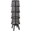 Safco Magazine Stand, Mesh, 16 Pockets, 18"x18"x58", Black
