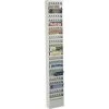 Safco Magazine Rack, 23 Pockets, Steel, 10"x4"x65-1/2", Gray
