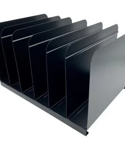 Huron 6-slot Vertical Book Rack