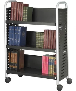 Safco CART, BOOK, SINGLE SIDED, BK