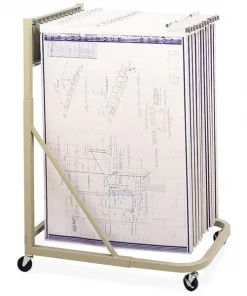 Safco Mobile Stand, 27"x27-1/2to37-1/2"x43-1/2to61-1/2", Tropic Sand