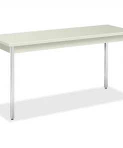 Hon Utility Table, Metal, 60"x20"x29", Loft Top/Chrome Legs