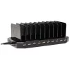 Tripp Lite USB Charging Station, 10-Port, 9-2/5"Wx5-3/10"Dx1"H, Black