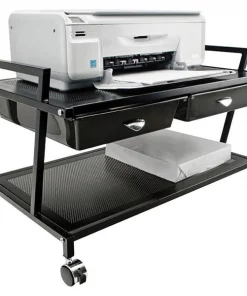 Vertiflex Underdesk Machine Stand, w/Drawer, 25-1/4"x15-3/4"x15-3/4", BK