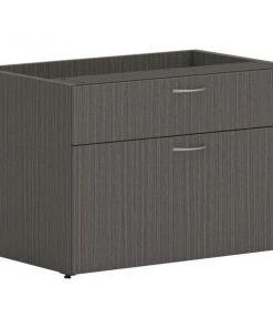 Hon Credenza, Low, Personal, 2-Drawer, 30"x20"x21", Slate Teak