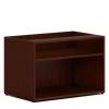 Hon Storage Credenza, Open, Low, 30"x20"x21", Mahogany